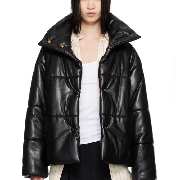 Nanushka  Alt-Leather Puffer Jacket - Picture 1 of 4